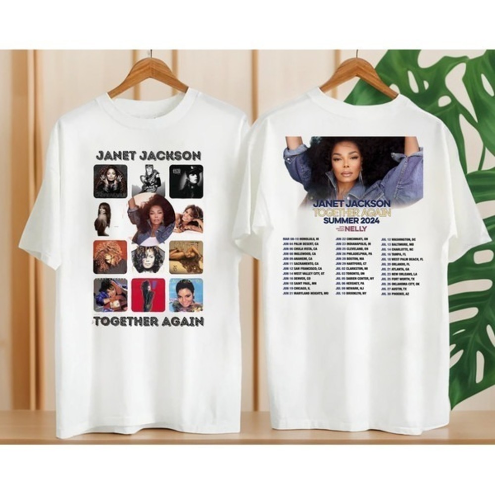 Janet Jackson Together Again Tour Shirt Janet Jackson Summer 2 Sided Shirt